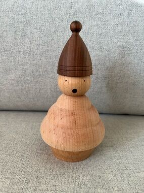 Farmhouse pottery handmade wood incense cone burner